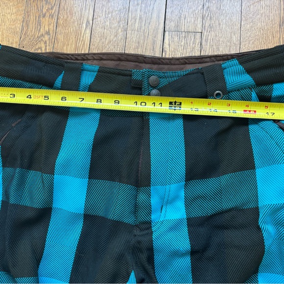 Burton’s Blue and Black Checkered Snow Pants - Picture 4 of 6
